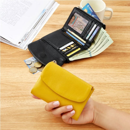Women's Slim Bifold RFID Wallet With Card And Coin Storage