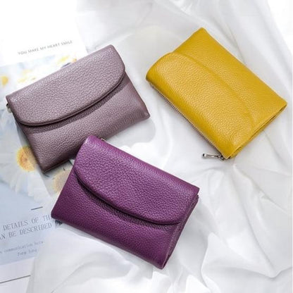 Women's Slim Bifold RFID Wallet With Card And Coin Storage