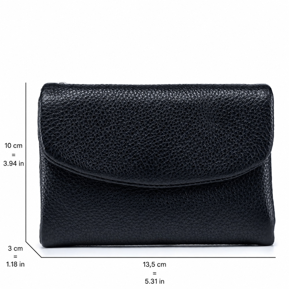 Women's Slim Bifold RFID Wallet With Card And Coin Storage