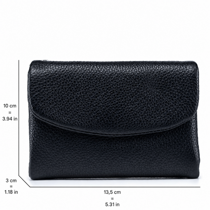 Women's Slim Bifold RFID Wallet With Card And Coin Storage