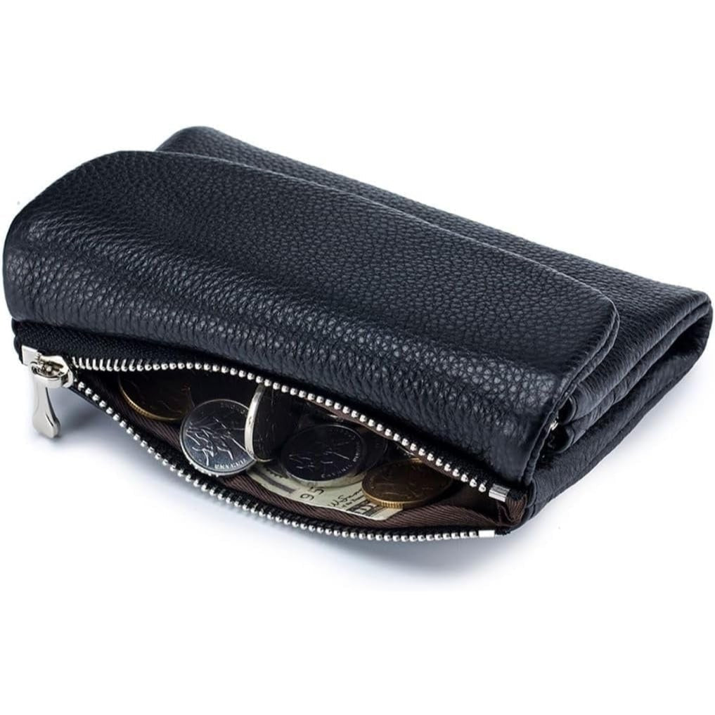 Women's Slim Bifold RFID Wallet With Card And Coin Storage