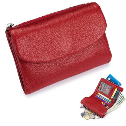 Women's Slim Bifold RFID Wallet With Card And Coin Storage