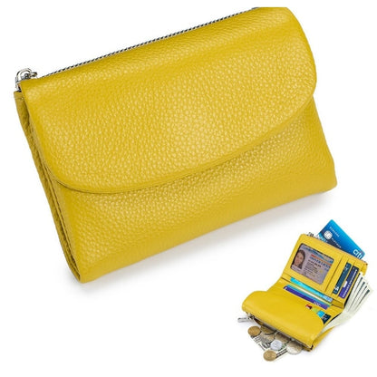 Women's Slim Bifold RFID Wallet With Card And Coin Storage