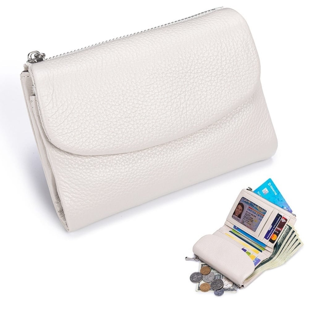Women's Slim Bifold RFID Wallet With Card And Coin Storage