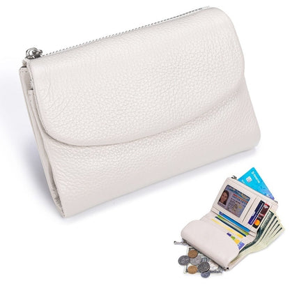 Women's Slim Bifold RFID Wallet With Card And Coin Storage