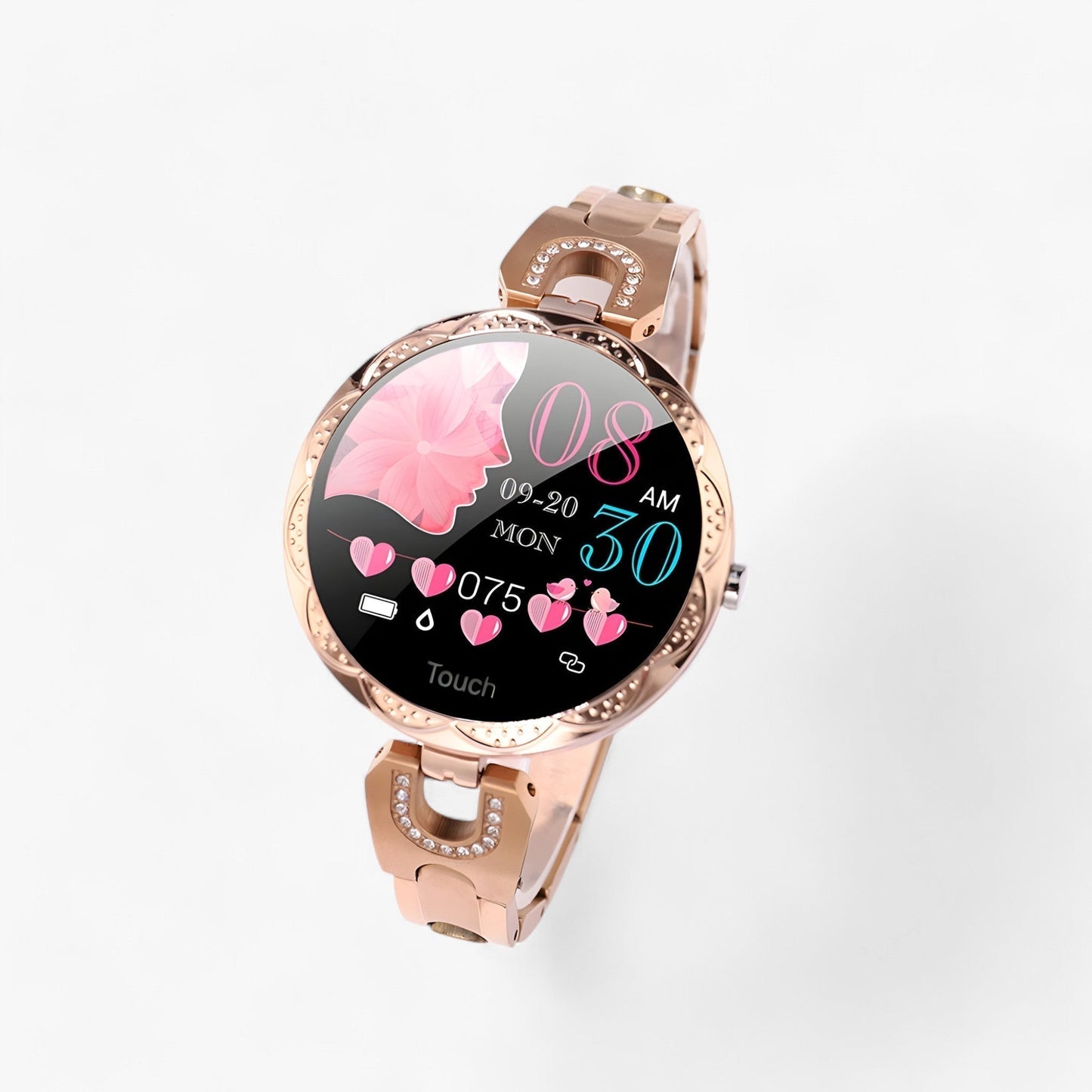 Womens Smartwatch Fitness Tracker Waterproof Elegant Health Monitor