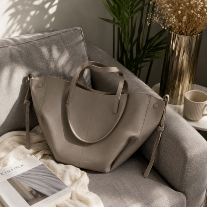 Women's Vintage Structured Tote Shoulder Bag