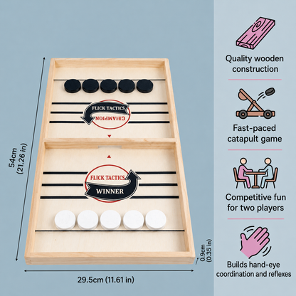 Wooden Catapult Tabletop Game for Family Play