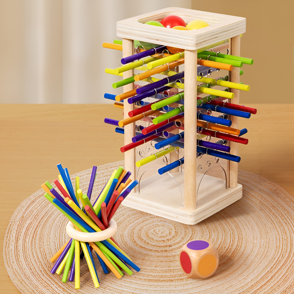 Wooden Color Matching Concentration Game for Kids