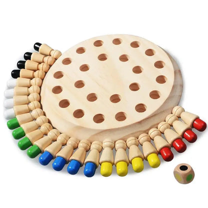 Wooden Color Matching Game for Kids Educational Montessori Learning Toy