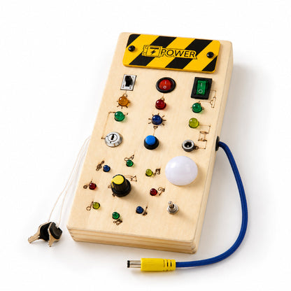 Wooden Toddler Busy Board Sensory Activity Panel