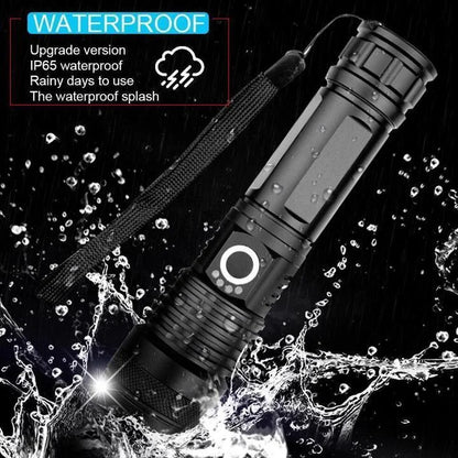 Torcia LED ricaricabile XHP50.2, 90000 lumen, con zoom